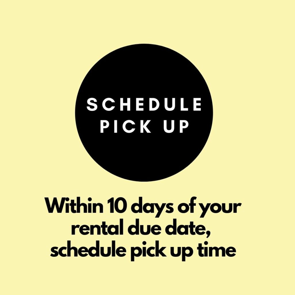 how to schedule pick up time for your plastic moving box rental with Dragon Totes