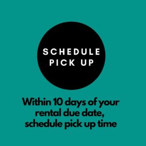 Schedule pick up online with Dragon Totes