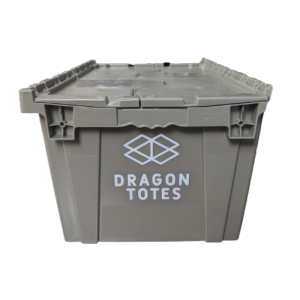 plastic moving box, product of Dragon Totes