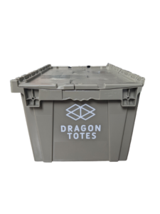 plastic moving box, product of Dragon Totes